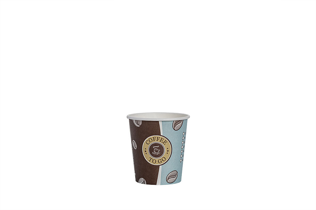 Kaffeebecher, Coffee to go Becher, Pappbecher, "Topline", Inhalt markierbar, 180ml, 7oz, ⌀73mm